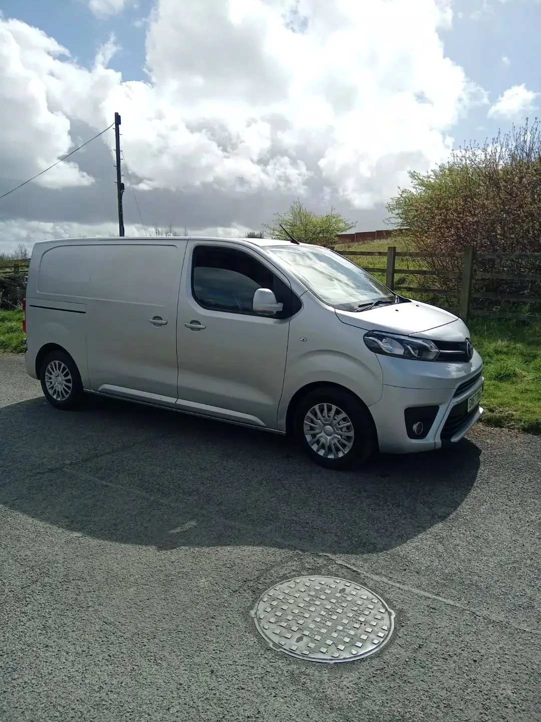 Dave Spark's silver work van